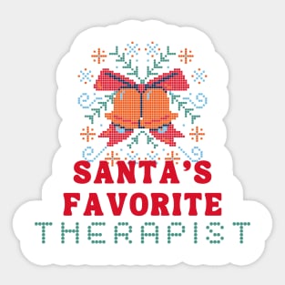 Therapist Christmas Gift Sticker